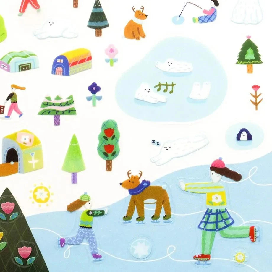 Cozyca Suzuki Narumi Sticker Sheet - A Faraway Country Surfaces Cozyca 