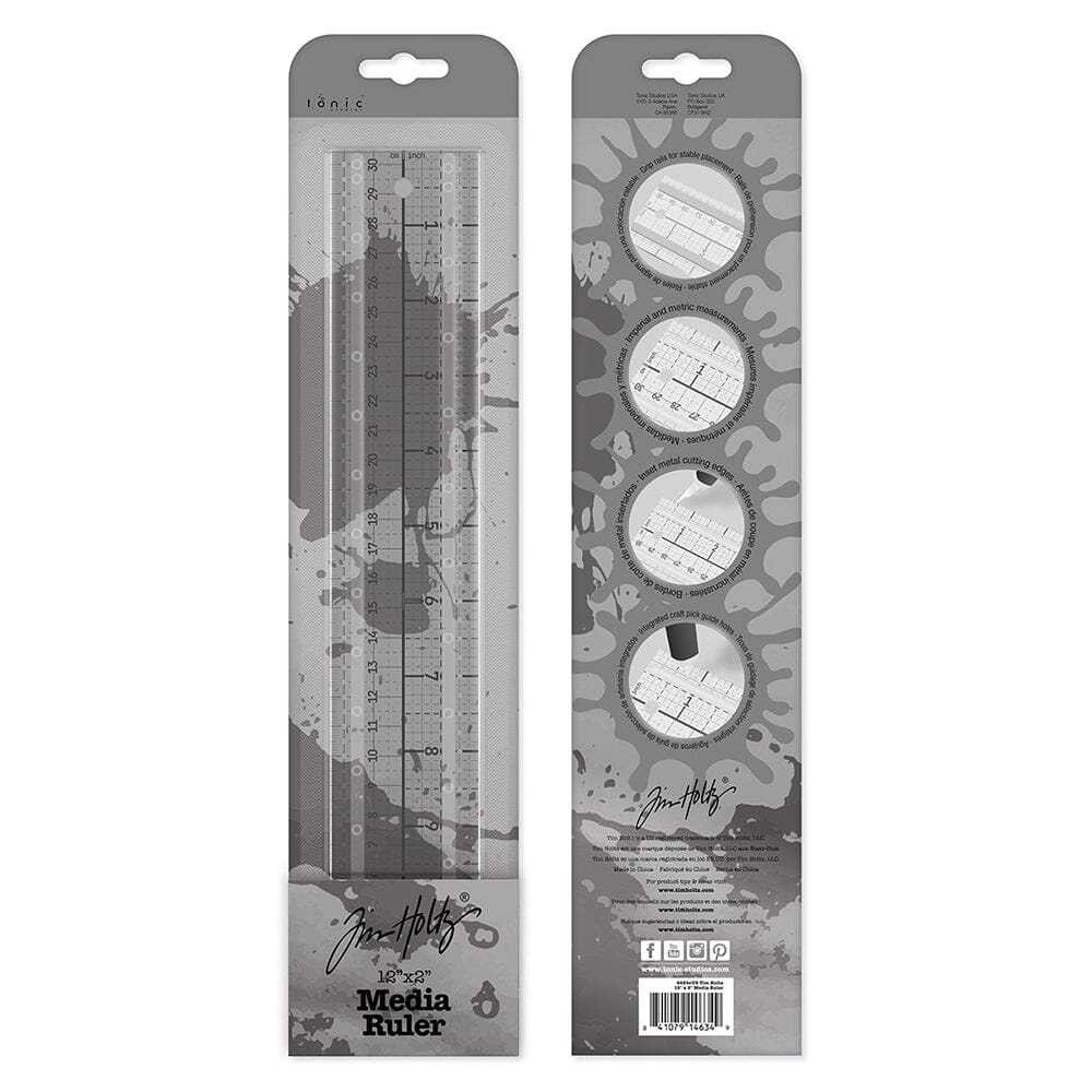 Tim Holtz Tonic Media Ruler 12x2 Tonic Studio Tim Holtz Other 