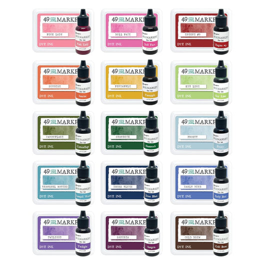 49 and Market Dye Ink Pad & Re-Inker Bundle Bundles 49 and Market 