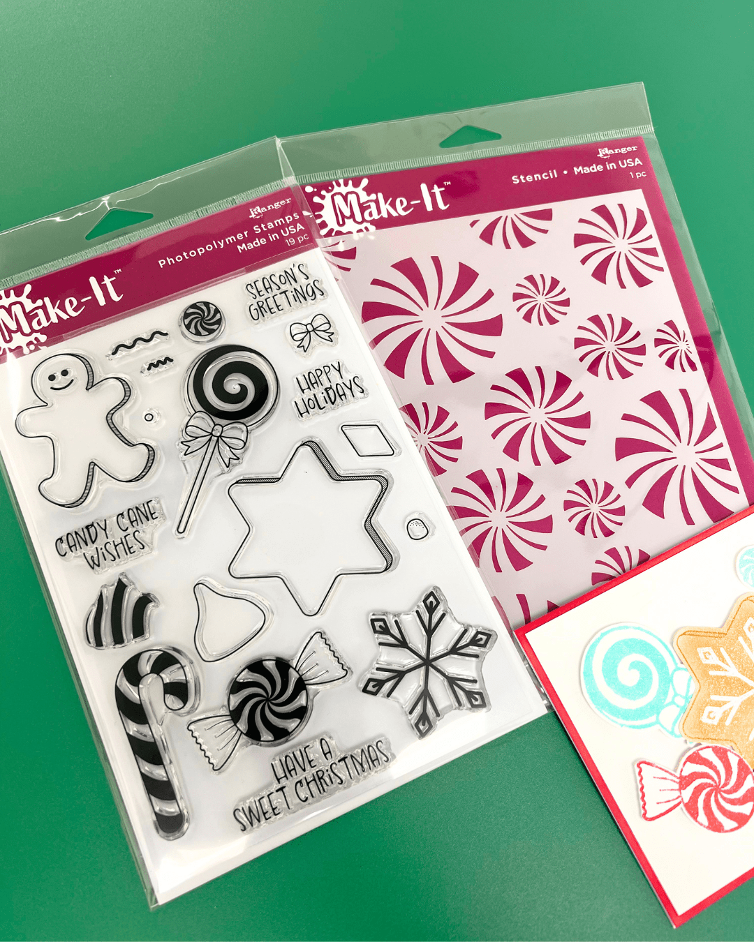 Make-It™ Clear Stamp Set, Christmas Sweets Stamps Make It 
