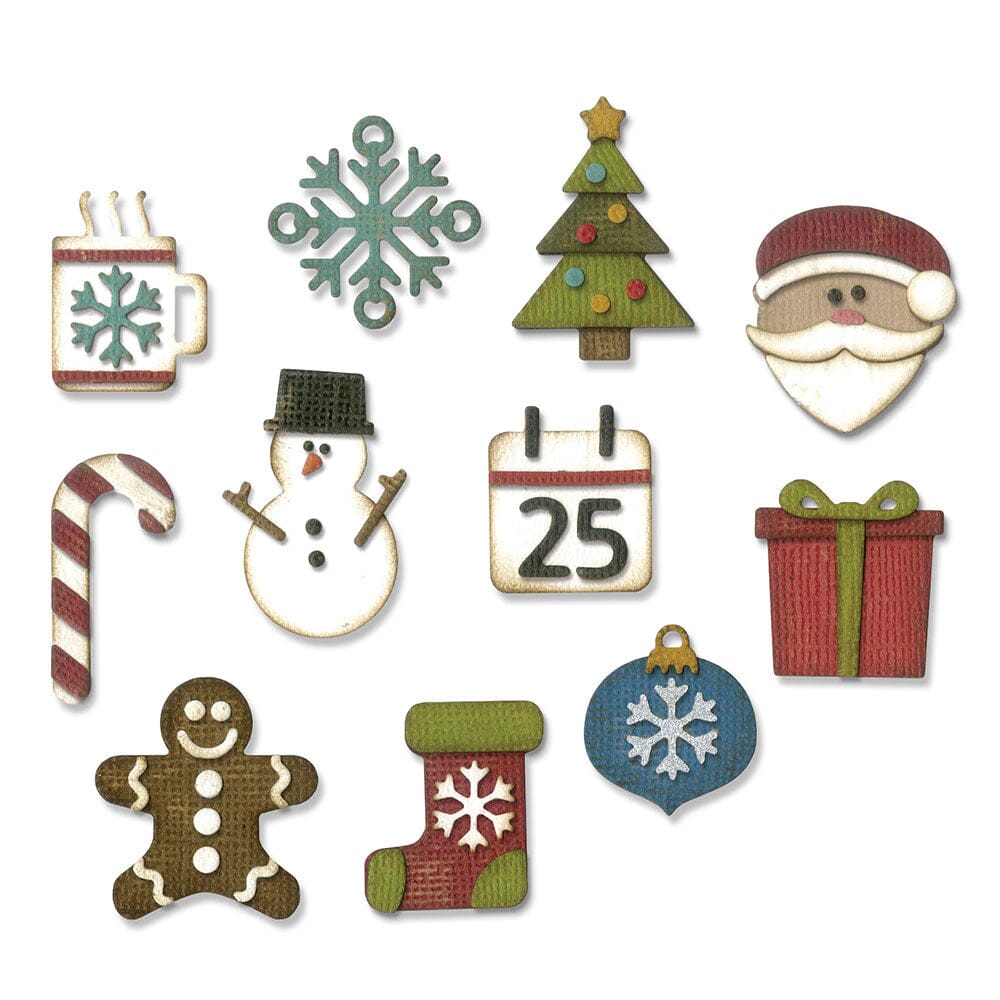 Alterations by Sizzix Thinlits Die Set 11pk Mini Christmas Things Cutting Dies Tim Holtz Other 