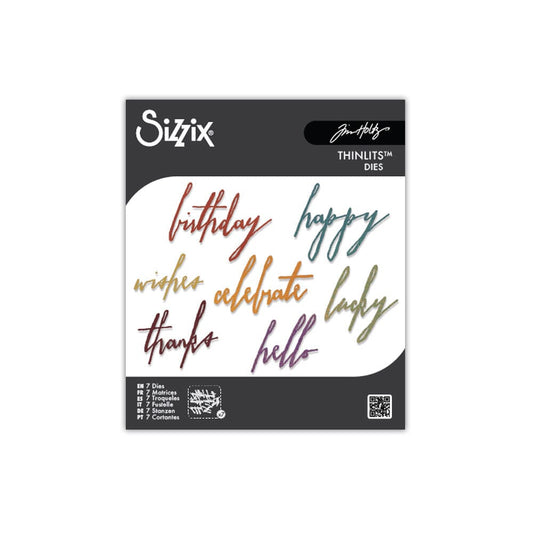 Tim Holtz® Alterations by Sizzix Thinlits™ Dies - Celebrate, 7pk Cutting Dies Tim Holtz Other 