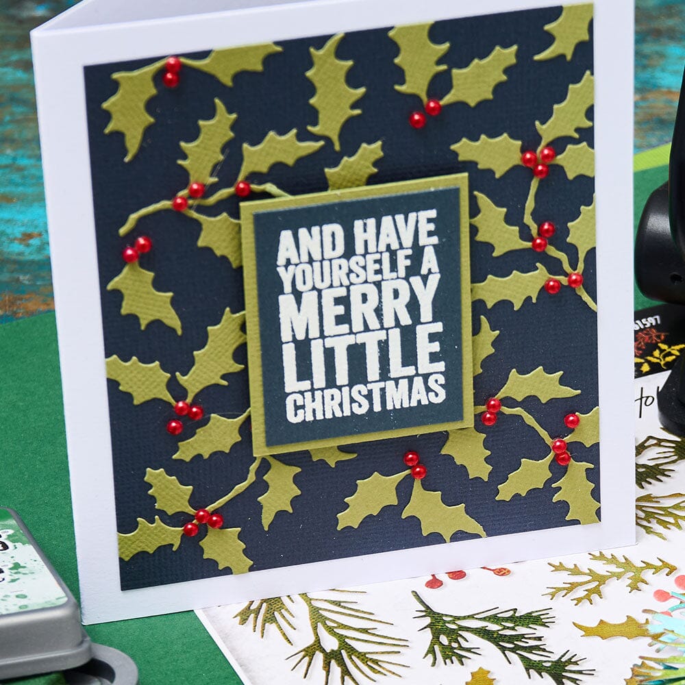 Tim Holtz Sizzix Thinlits Die Set Holiday Greens 11pk Cutting Dies Tim Holtz Other 