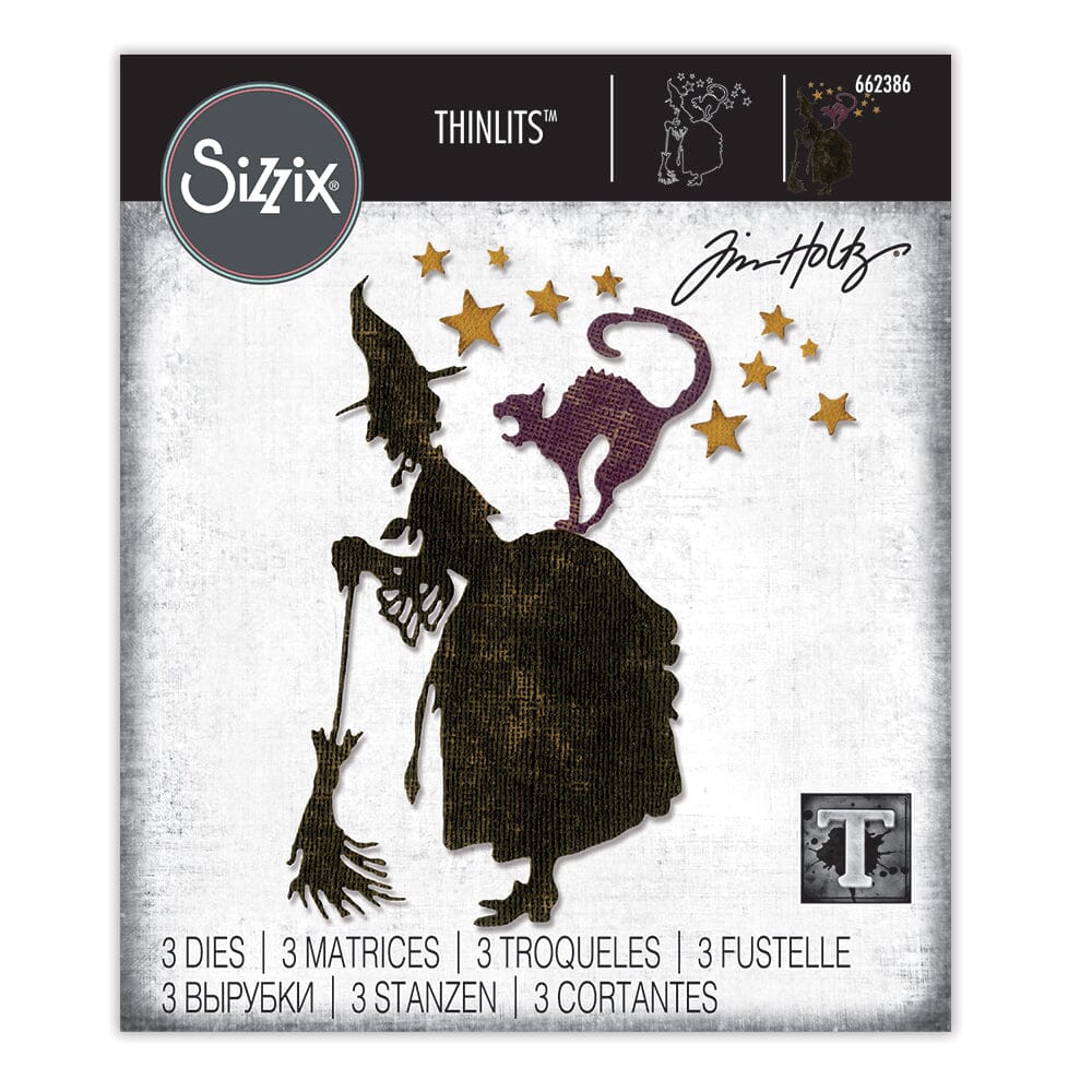 Tim Holtz Sizzix Thinlits Die Set Witchcraft 3pk Cutting Dies Tim Holtz Other 