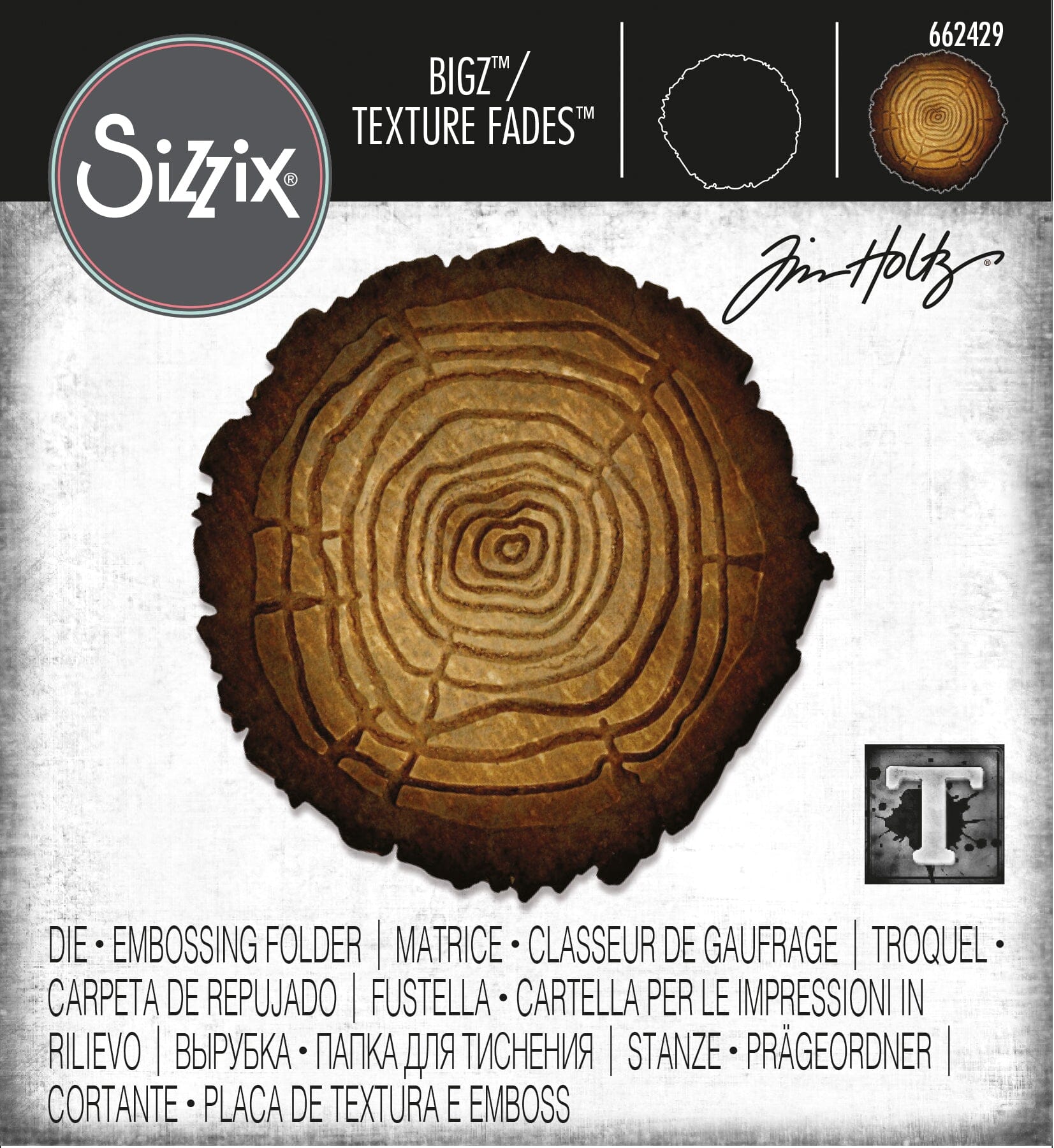 Alterations by Sizzix Bigz Die - Tree Rings Cutting Dies Tim Holtz Other 