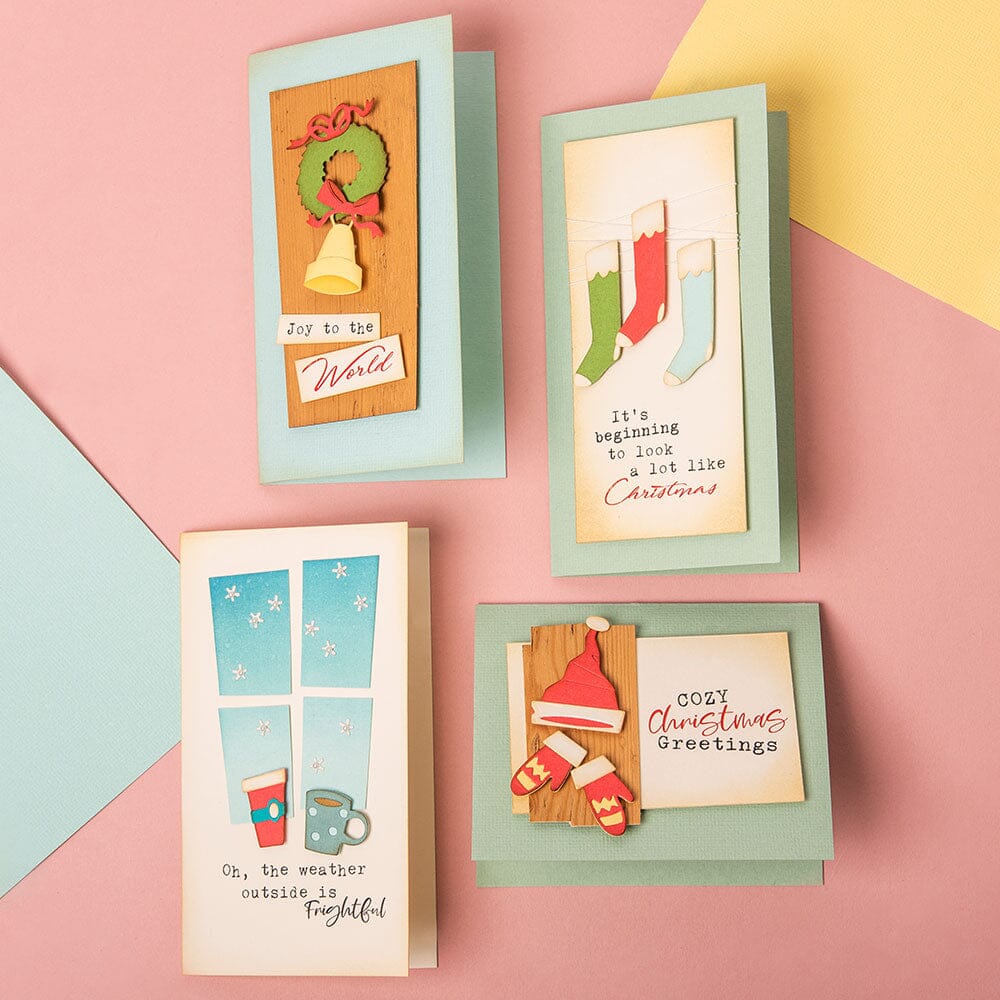 Tim Holtz Sizzix® Thinlits™ Die Set 12PK - Festive Things Cutting Dies Tim Holtz Other 