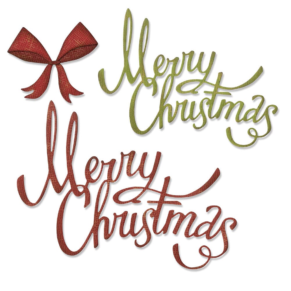 Sizzix® Thinlits™ Die Set 4PK – Christmas Ribbon by Tim Holtz® Cutting Dies Tim Holtz Other 