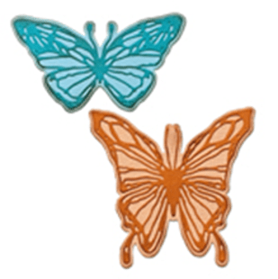 Tim Holtz Alterations by Sizzix Vault Scribbly Butterfly Die Set 4pk Cutting Dies Tim Holtz Other 
