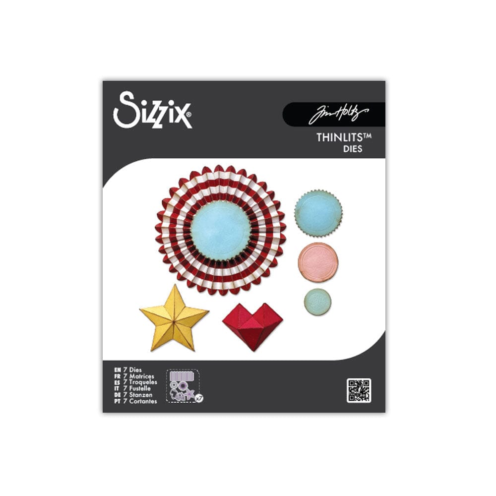 Tim Holtz Alterations by Sizzix Vault Rosettes Die Set 6pk Cutting Dies Tim Holtz Other 