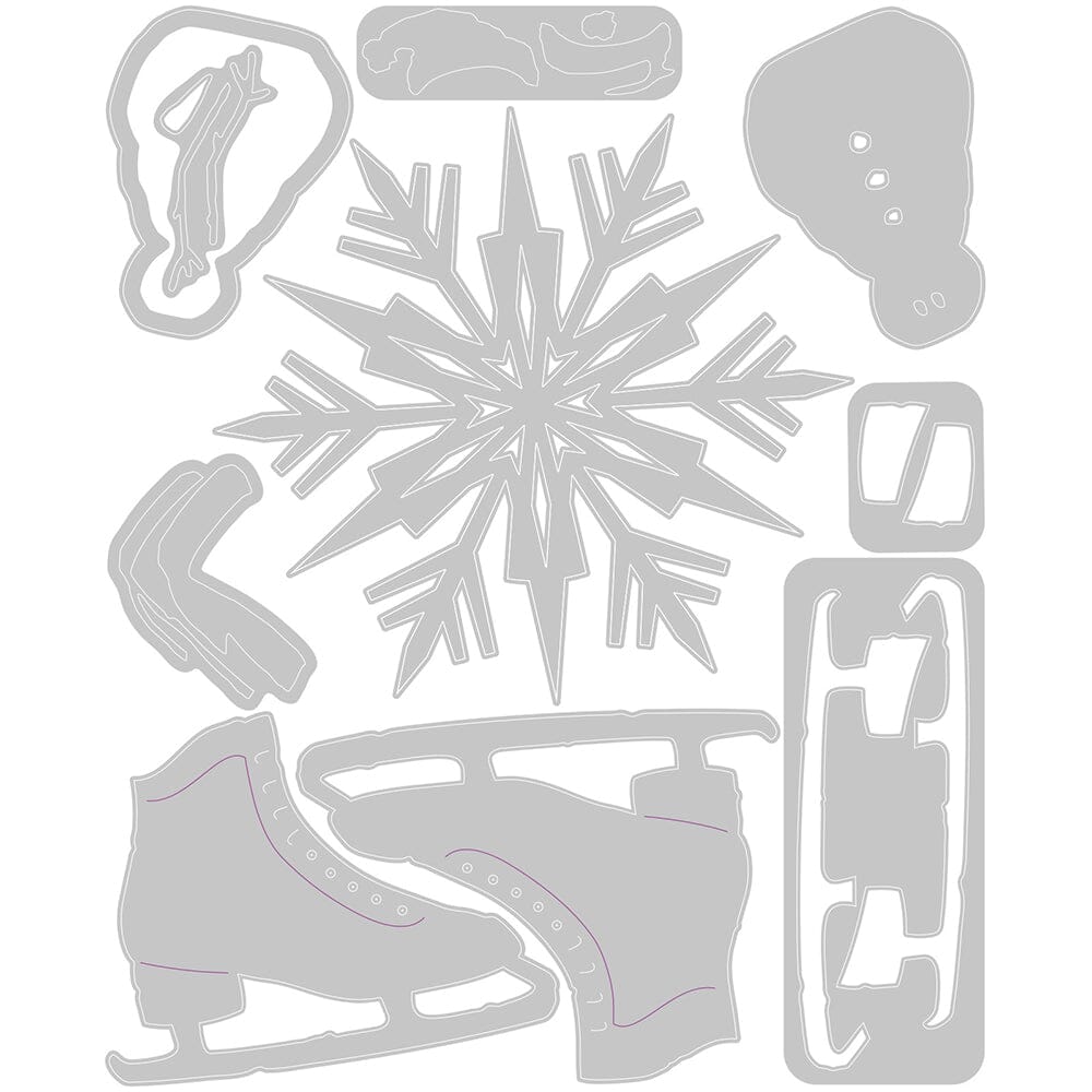 Tim Holtz Alterations by Sizzix Thinlits Die Set Vault Winter Wishes Cutting Dies Tim Holtz Other 