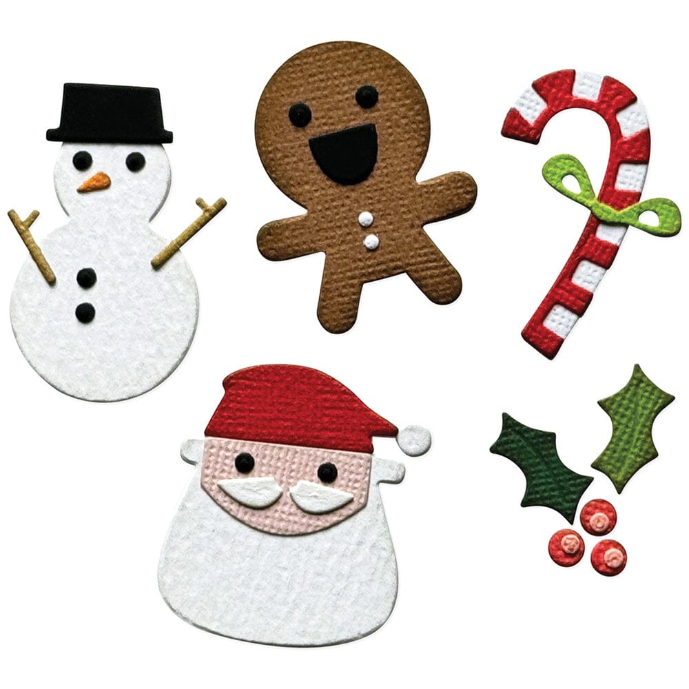 Alterations by Sizzix Thinlits Embossing Folder Christmas Minis 5pk Cutting Dies Tim Holtz Other 