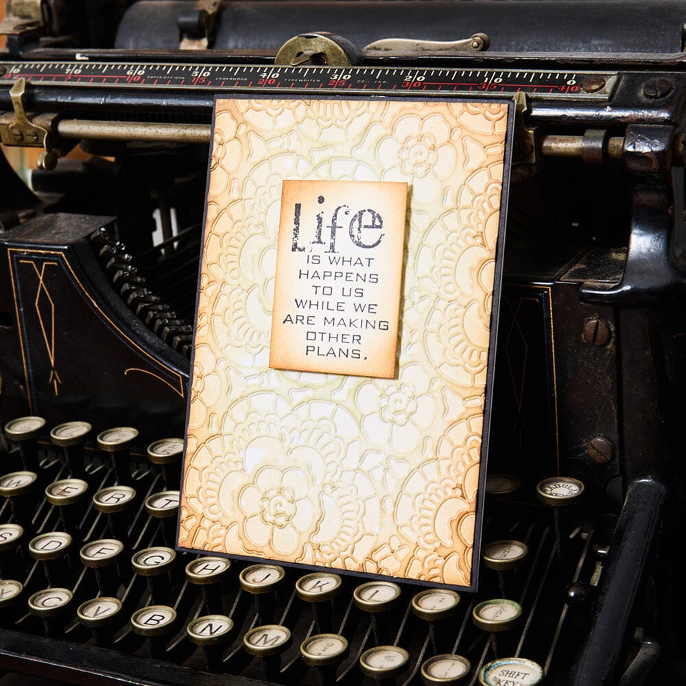 Tim Holtz Sizzix Lace Embossing Folder Cutting Dies Tim Holtz Other 