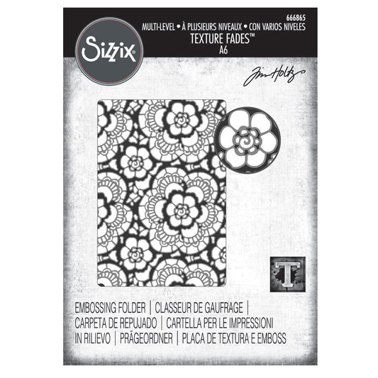 Tim Holtz Sizzix Lace Embossing Folder Cutting Dies Tim Holtz Other 