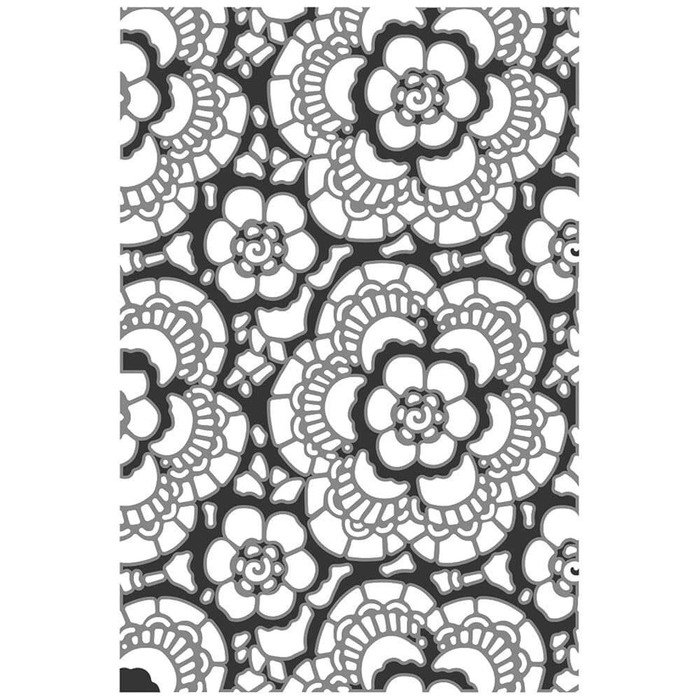 Tim Holtz Sizzix Lace Embossing Folder Cutting Dies Tim Holtz Other 