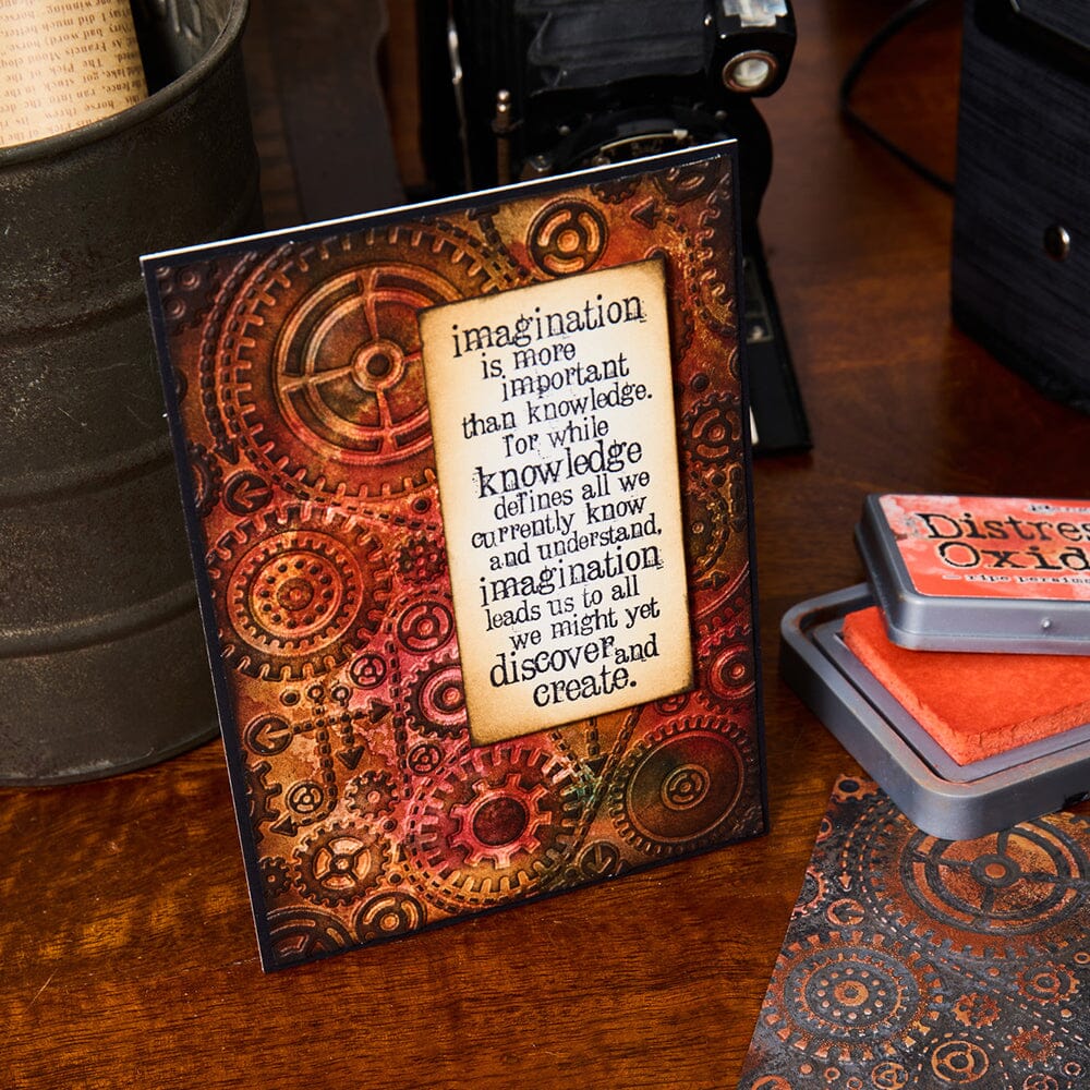 Tim Holtz Sizzix Gears Embossing Folder Cutting Dies Tim Holtz Other 