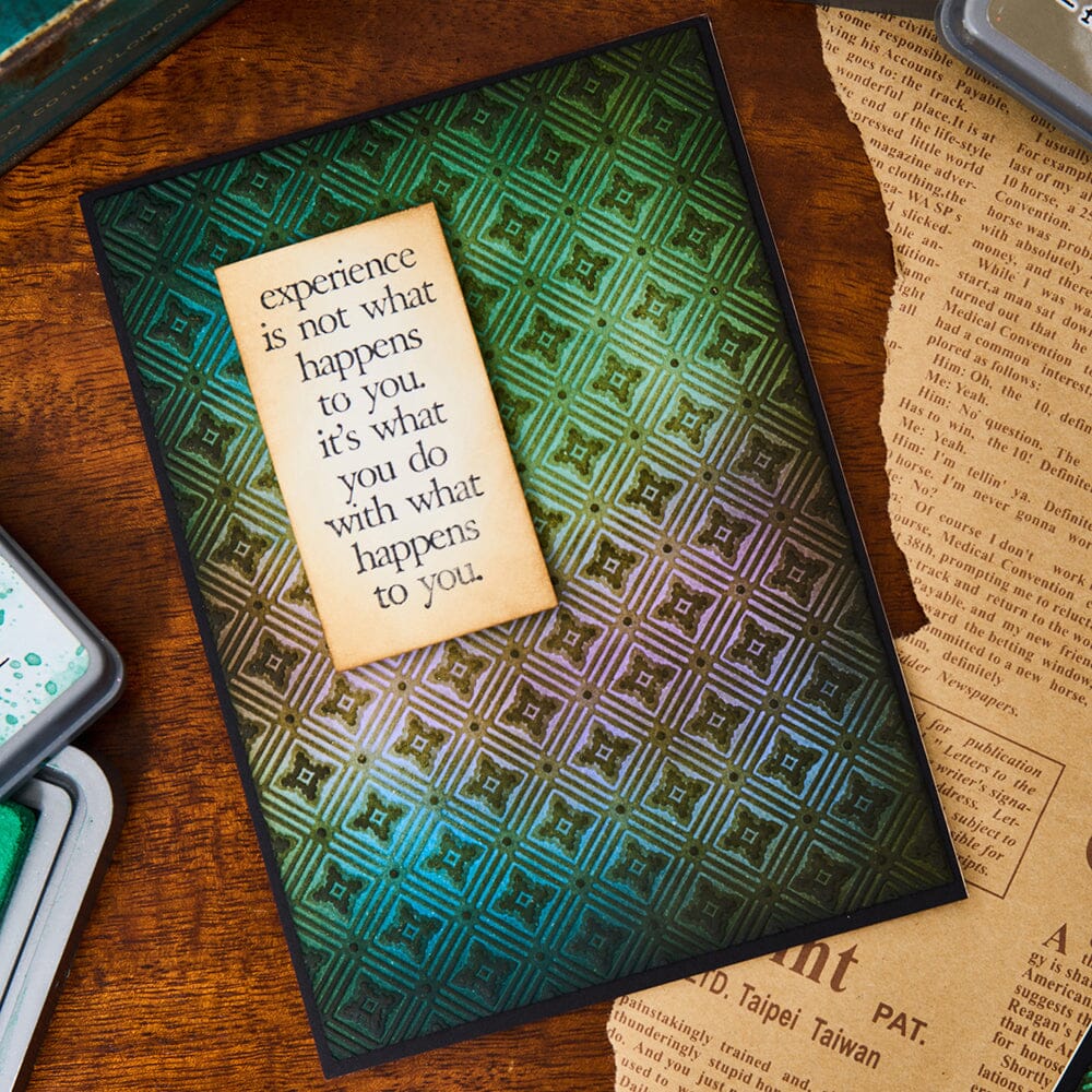 Tim Holtz Sizzix Diamonds Embossing Folder Cutting Dies Tim Holtz Other 