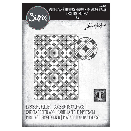 Tim Holtz Sizzix Diamonds Embossing Folder Cutting Dies Tim Holtz Other 