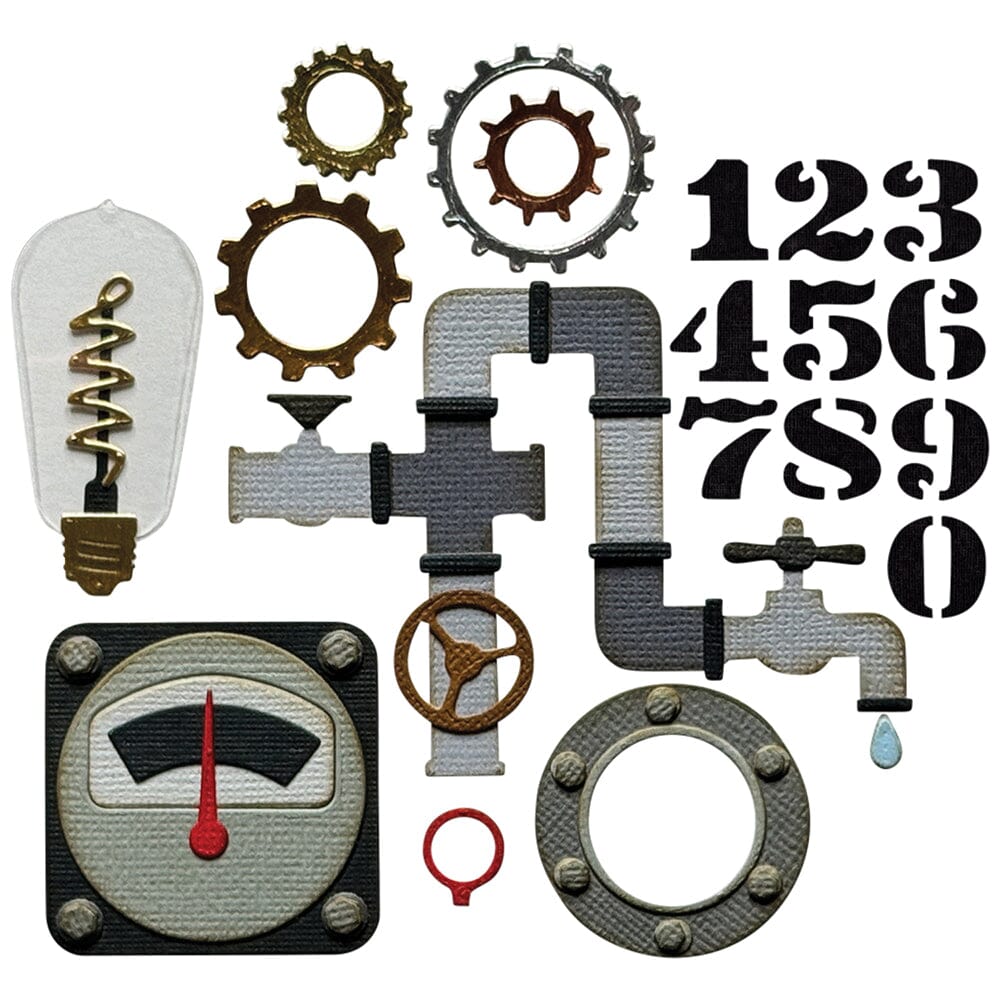 Tim Holtz Sizzix Thinlits Industrial Die Set 37pk Cutting Dies Tim Holtz Other 