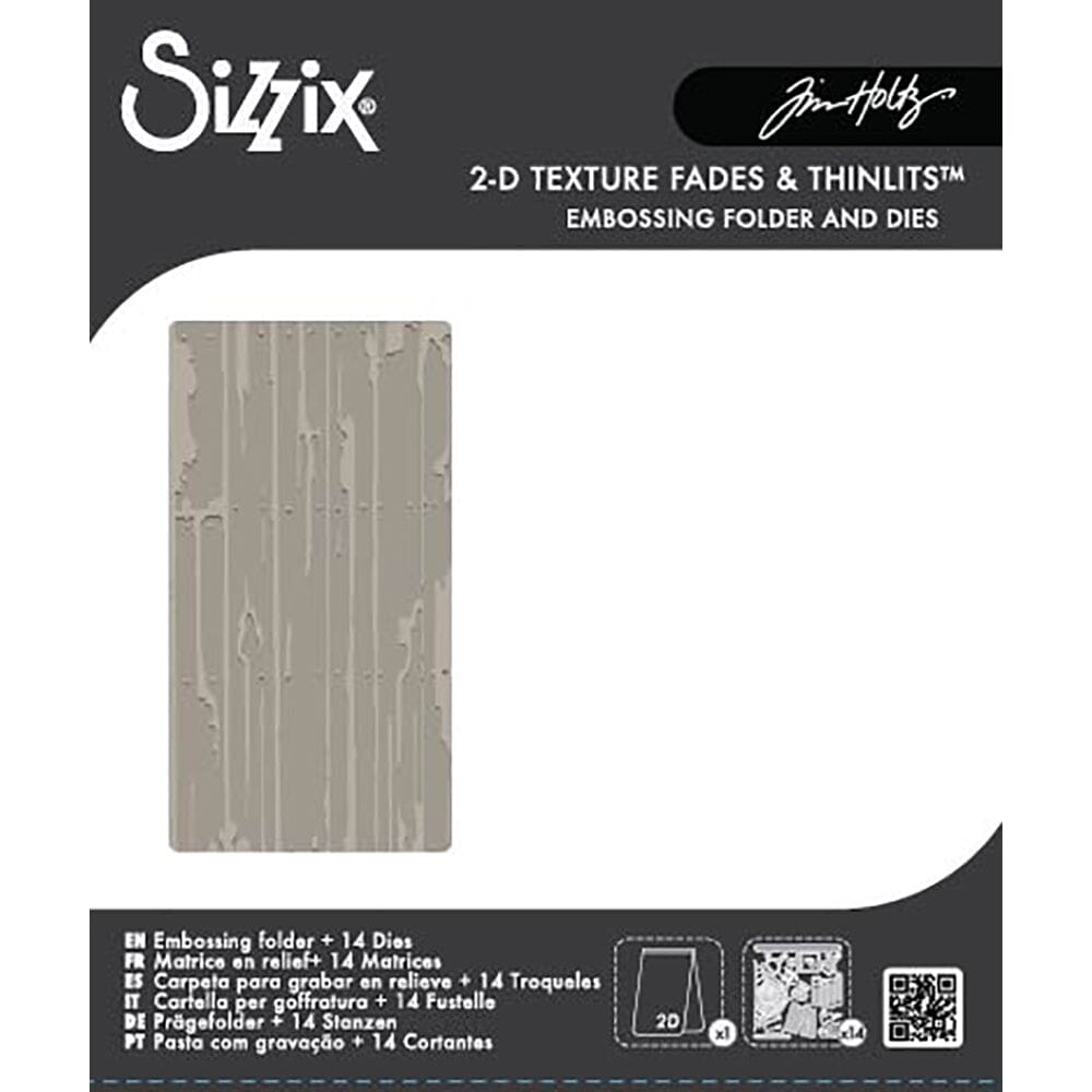 Tim Holtz® Alterations by Sizzix Embossing Folder Vault Side Order Laboratory 14pk Cutting Dies Tim Holtz Other 