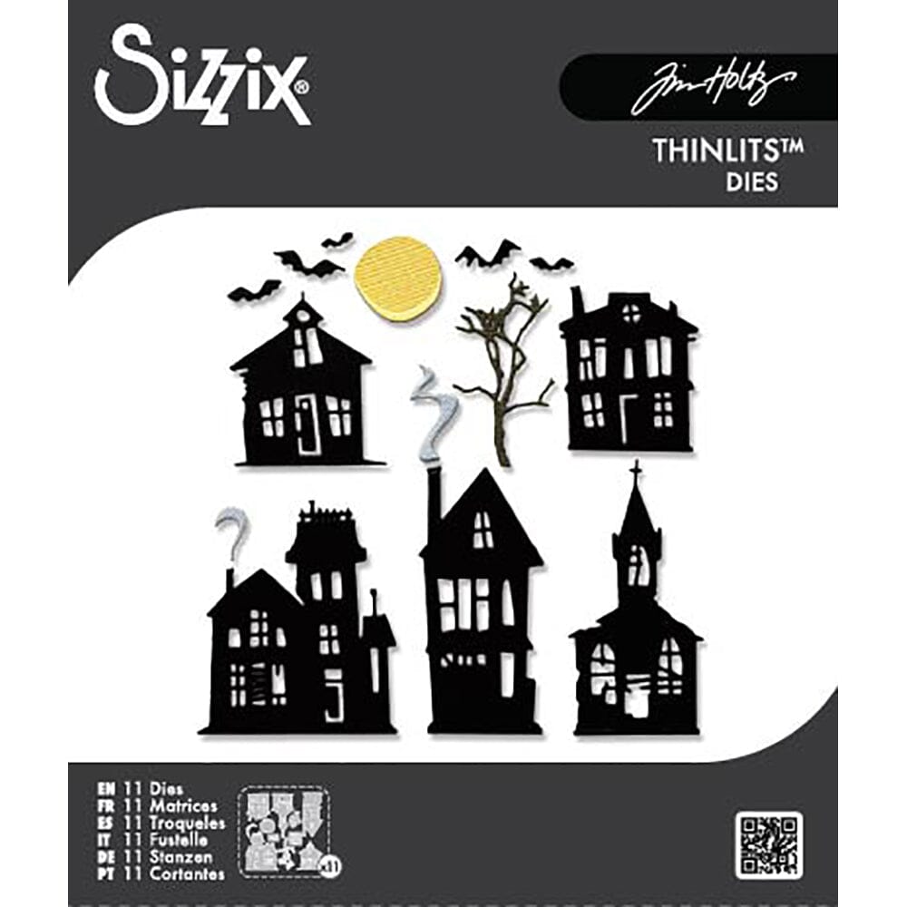 Tim Holtz® Alterations by Sizzix Thinlits Die Set - Vault Ghost Town 11pk Cutting Dies Tim Holtz Other 