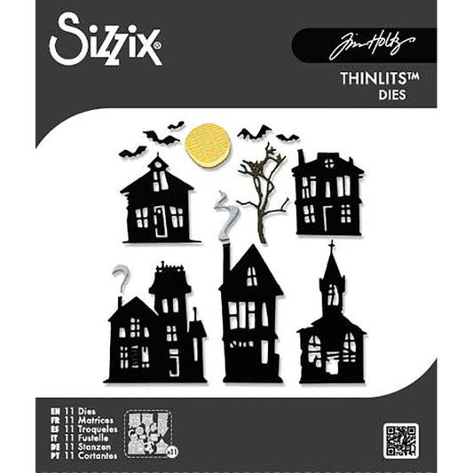 Tim Holtz® Alterations by Sizzix Thinlits Die Set - Vault Ghost Town 11pk Cutting Dies Tim Holtz Other 