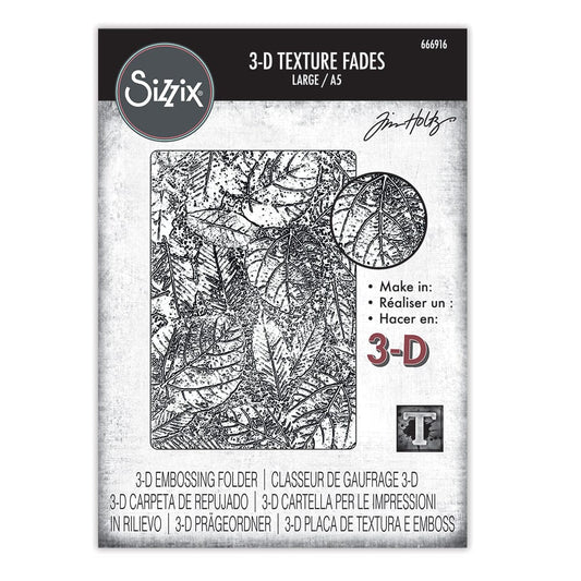 Tim Holtz Sizzix Embossing Folder Foilage Cutting Dies Tim Holtz Other 
