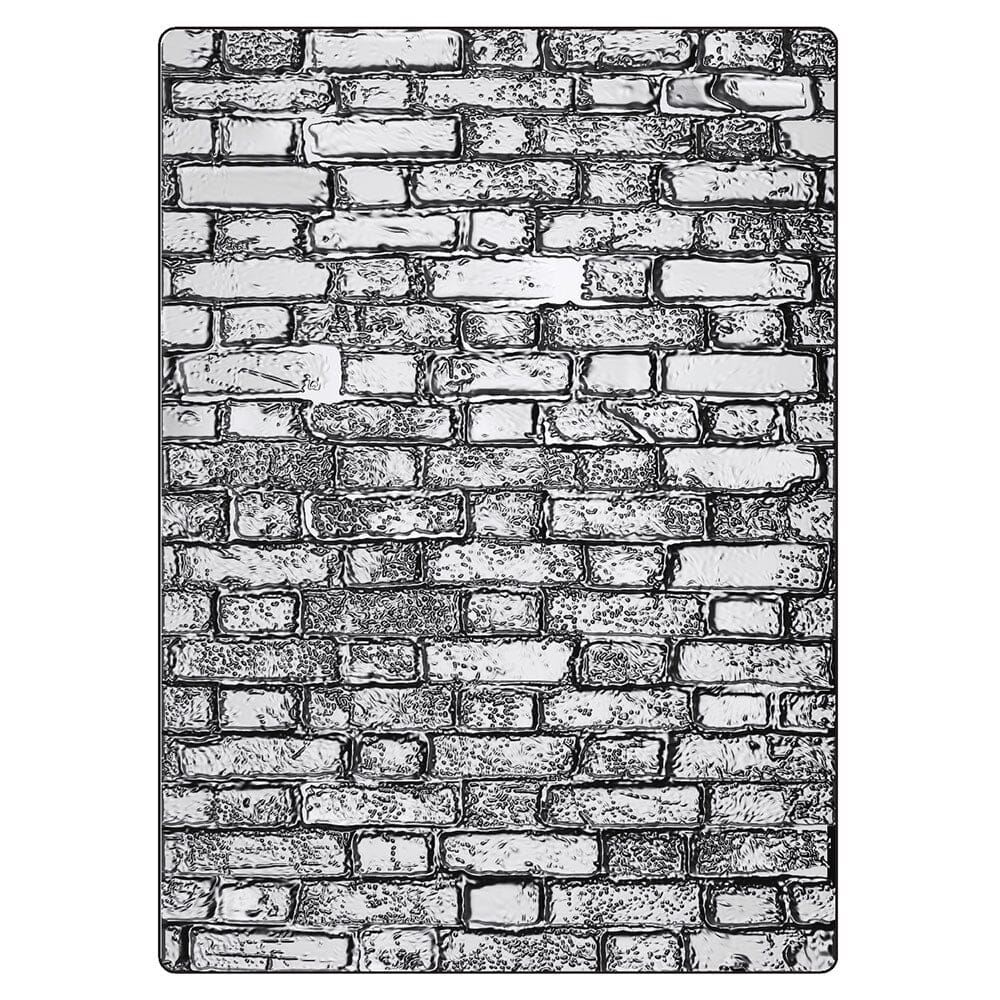 Tim Holtz Sizzix 3-D Texture Large Embossing Folder Brickwork Cutting Dies Tim Holtz Other 