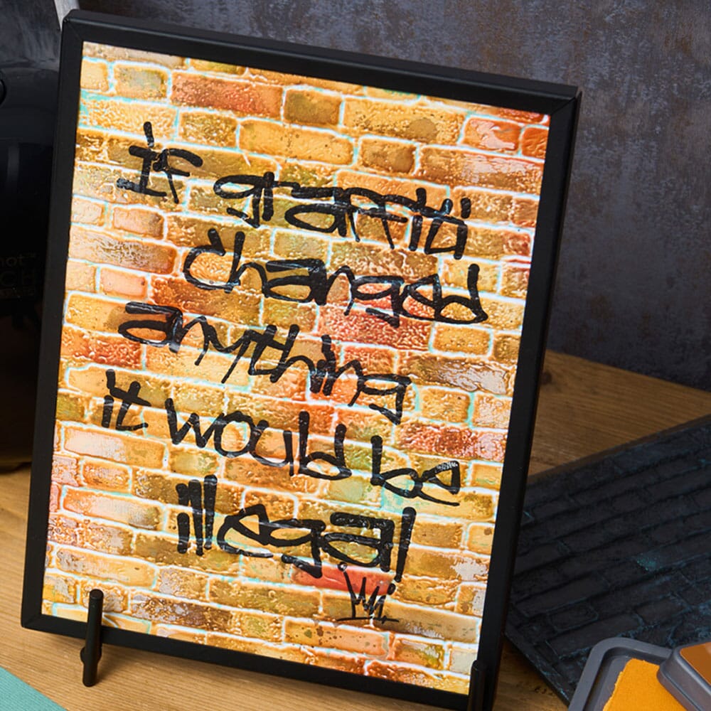 Tim Holtz Sizzix 3-D Texture Large Embossing Folder Brickwork Cutting Dies Tim Holtz Other 