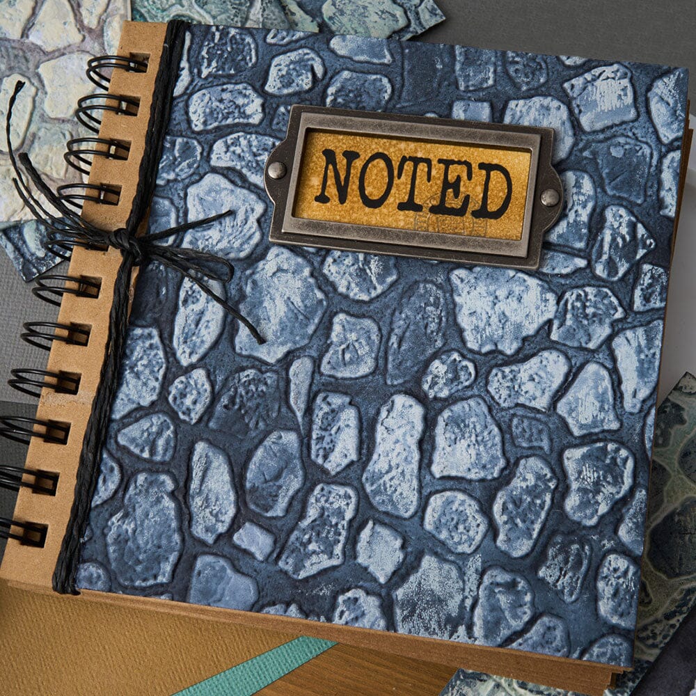 Tim Holtz Sizzix 3-D Texture Large Embossing Folder Cobblestone Cutting Dies Tim Holtz Other 