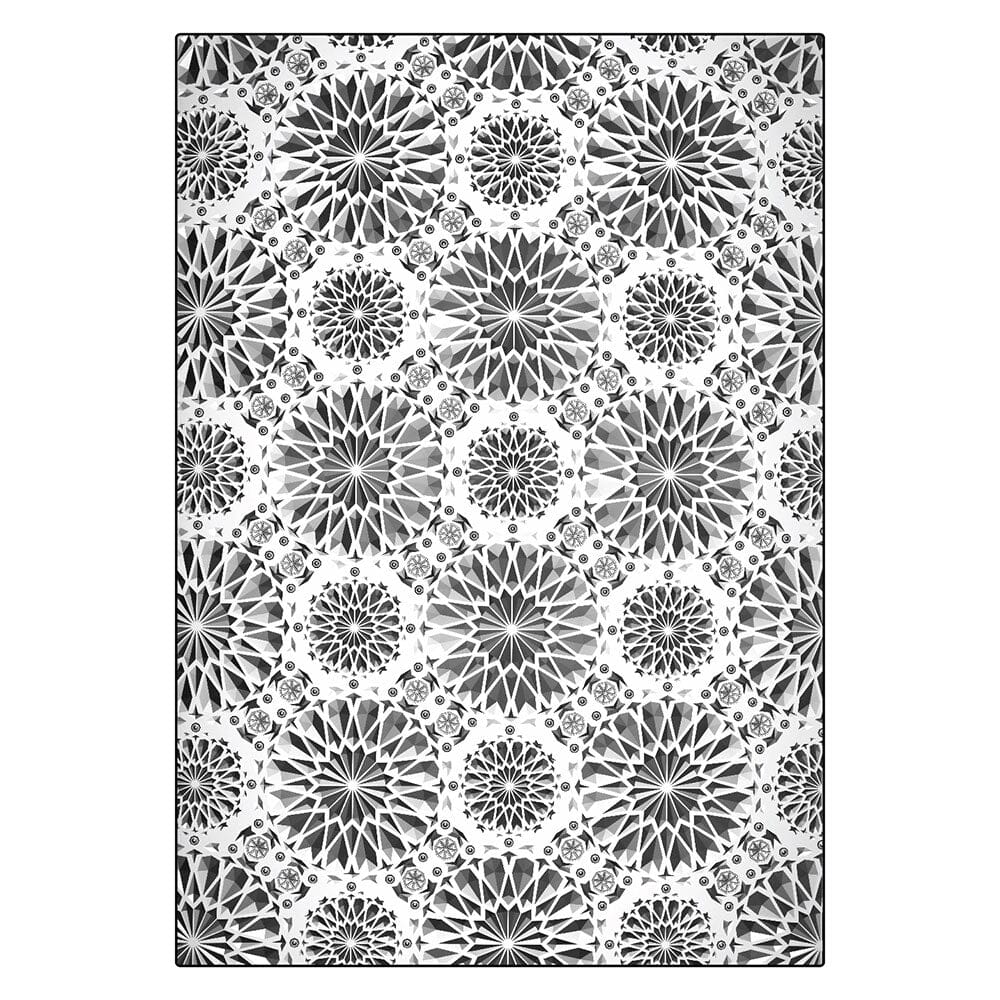 Tim Holtz Sizzix 3-D Texture Large Embossing Folder Kaleidoscope Large Cutting Dies Tim Holtz Other 