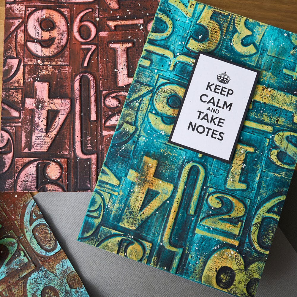 Tim Holtz Sizzix 3-D Texture Large Embossing Folder Numbered Cutting Dies Tim Holtz Other 