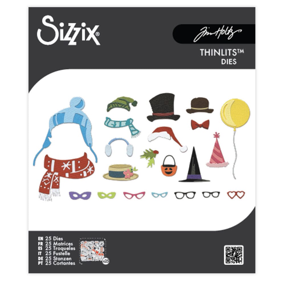 Tim Holtz Colorize Sizzix Thinlits Large Die Set Accessories 25pk Cutting Dies Tim Holtz Other 