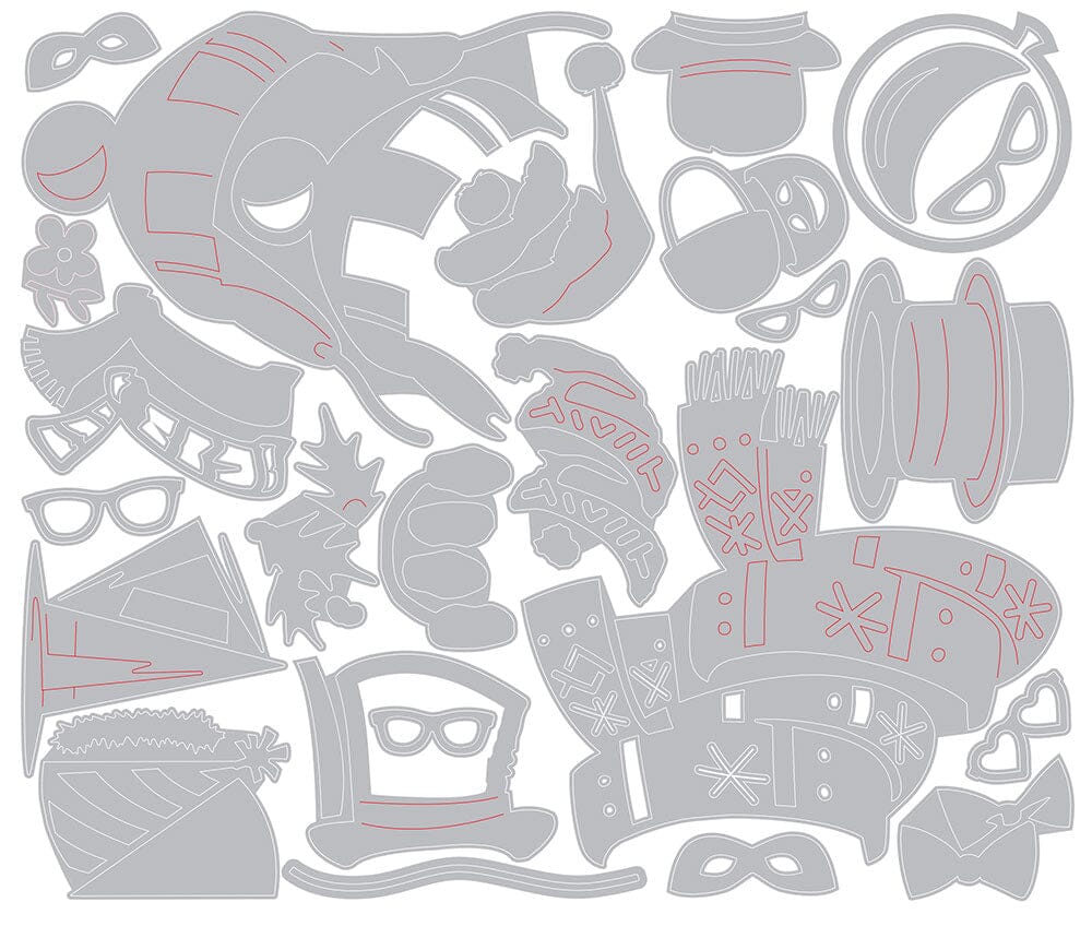 Tim Holtz Colorize Sizzix Thinlits Large Die Set Accessories 25pk Cutting Dies Tim Holtz Other 