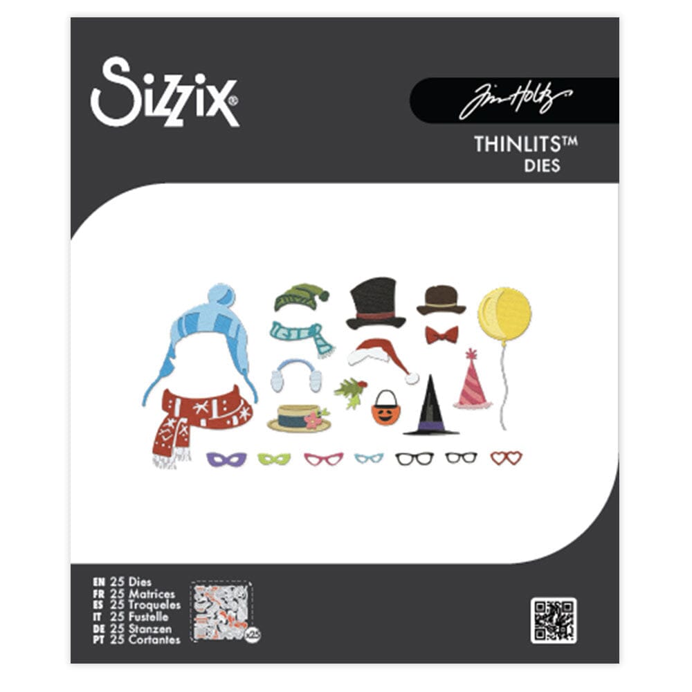 Tim Holtz Colorize Sizzix Thinlits Mini Die Set Accessories 25pk Cutting Dies Tim Holtz Other 