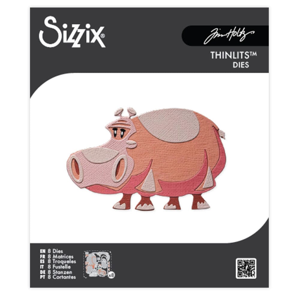 Tim Holtz Colorize Sizzix Thinlits Mini Die Set Bernice 8pk