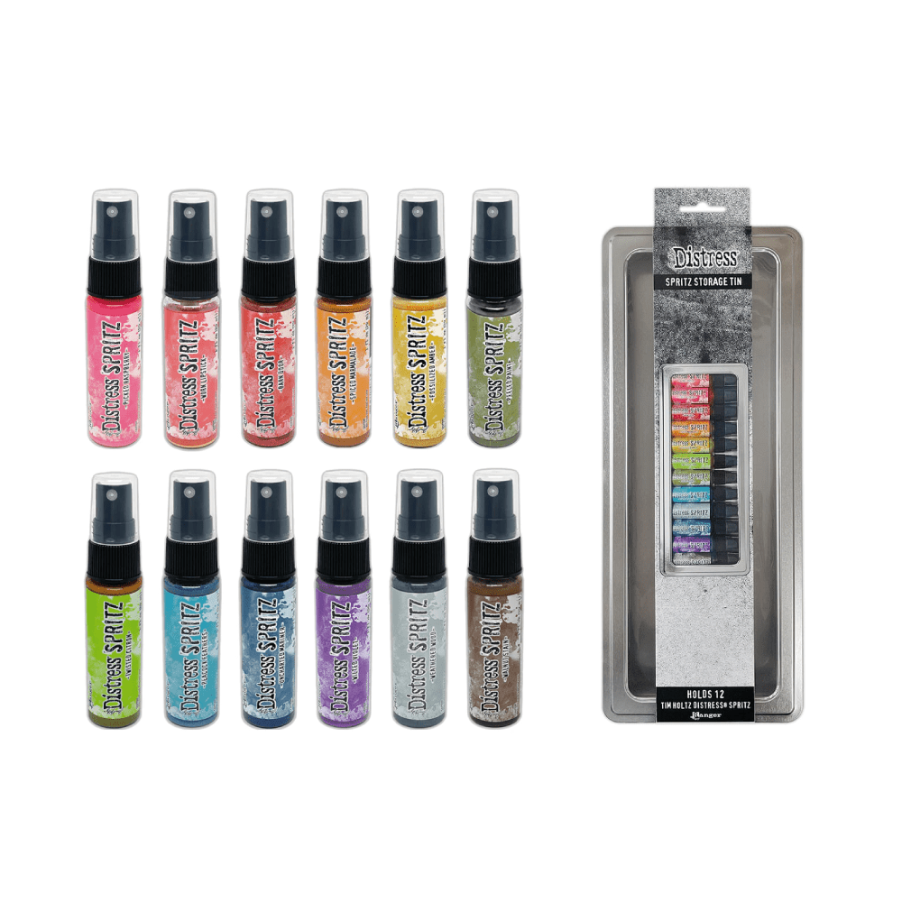 Tim Holtz Distress Spritz Set 1 with Tin Shop 