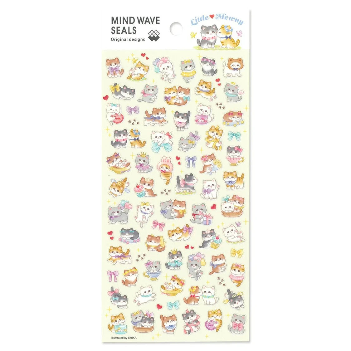 Mind Wave Original Designs Seal Sticker Sheet Surfaces Mind Wave Little Mewney 