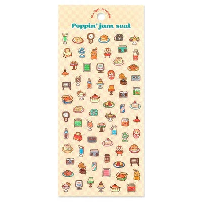 Mind Wave Poppin Jam Seal Sticker Sheet Surfaces Mind Wave Retro 