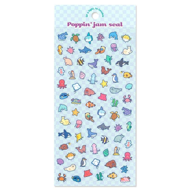 Mind Wave Poppin Jam Seal Sticker Sheet Surfaces Mind Wave Marine Life 