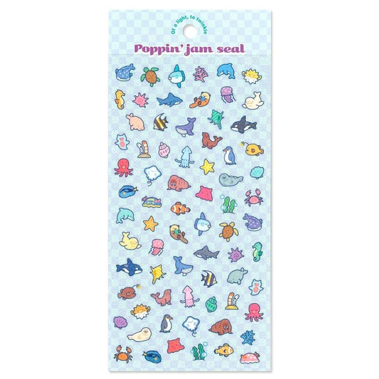 Mind Wave Poppin Jam Seal Sticker Sheet Surfaces Mind Wave Marine Life 