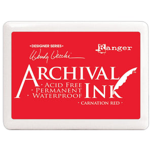 Wendy Vecchi Jumbo Archival Ink™ Pads Carnation Red Ink Pad Wendy Vecchi 