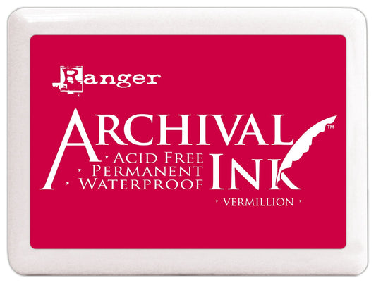 Jumbo Archival Ink™ Pads Vermillion Ink Pad Archival Ink 