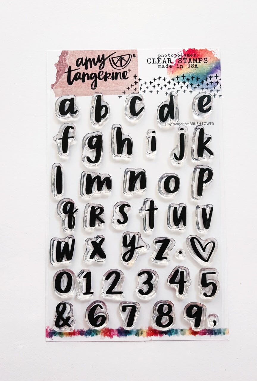 Amy Tangerine - Brush Lower Clear Stamp Set Stamps Amy Tangerine 