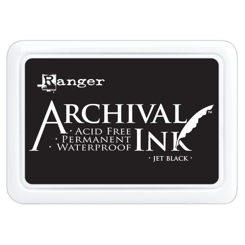 Ranger Archival Ink Pads Watering Can, Jet Black, & Mulberry