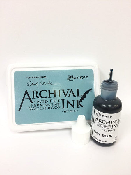 Wendy Vecchi Archival Ink™ Pad Re-Inker Sky Blue, 0.5oz Ink Wendy Vecchi 