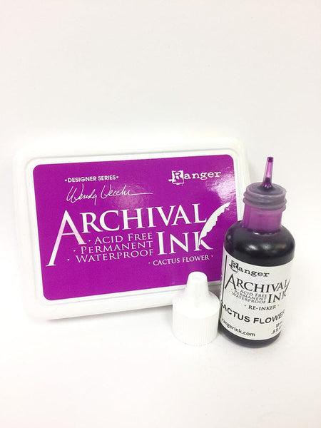 Wendy Vecchi Archival Ink™ Pad Re-Inker Cactus Flower, 0.5oz Ink Wendy Vecchi 