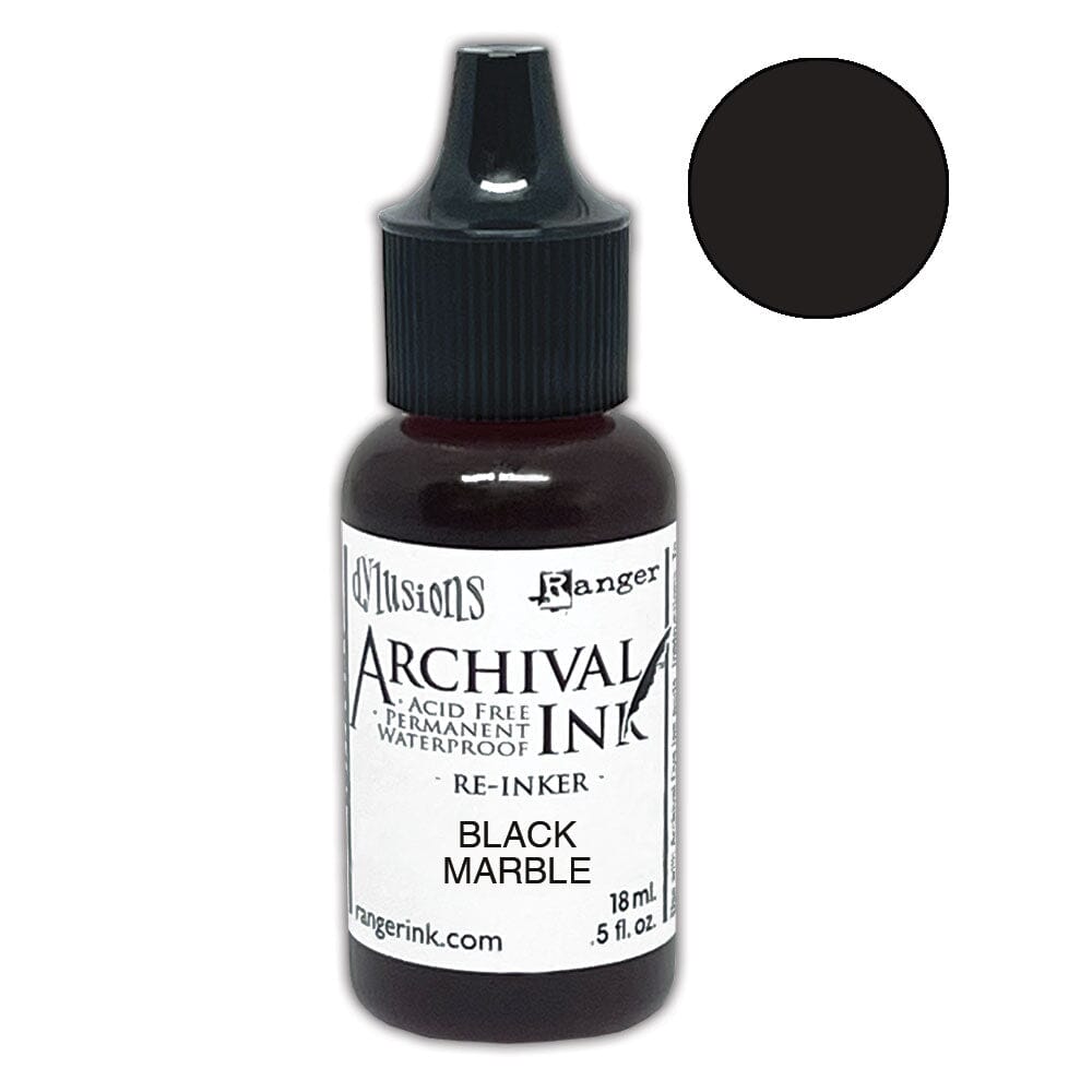 Dylusions Archival Re-Inker Black Marble 0.5oz Ink Dylusions 