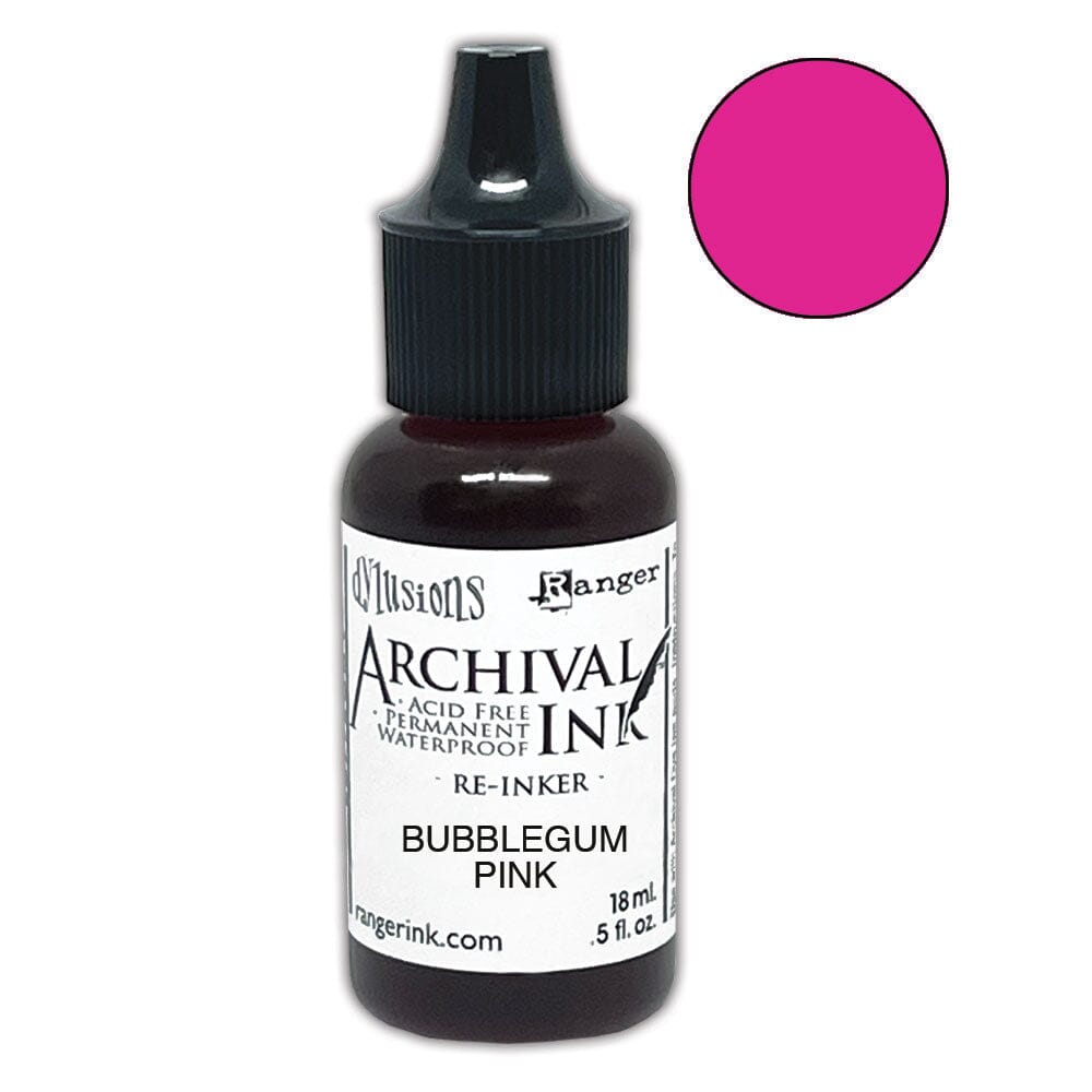 Dylusions Archival Re-Inker Bubblegum Pink 0.5oz Ink Dylusions 