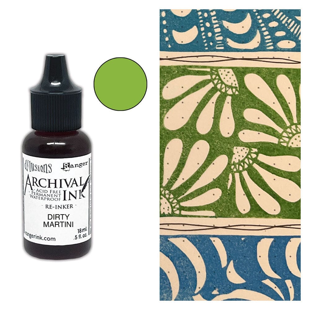 Dylusions Archival Re-Inker Dirty Martini 0.5oz Ink Dylusions 