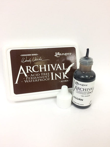 Wendy Vecchi Archival Ink™ Pad Re-Inker Acorn, 0.5oz Ink Wendy Vecchi 